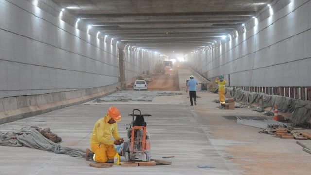 Túnel de Taguatinga: Etapa de perfuração da ligação Ceilândia ao Plano Piloto foi finalizada