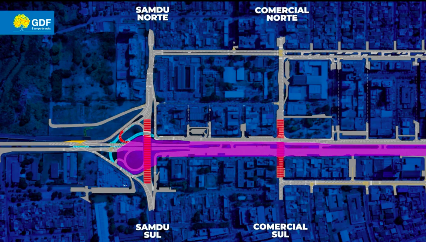 Atenção: Mudanças no trânsito de Taguatinga Centro a partir do dia 1º de julho