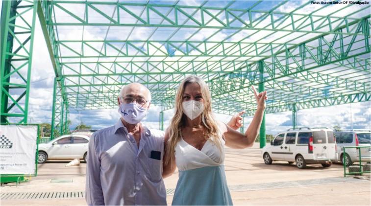 Secretária de Turismo do DF visita o Parque da Facita e conversa com empresários e lideranças da cidade.