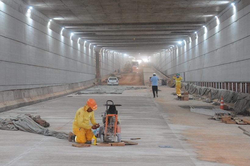 Túnel de Taguatinga: Etapa de perfuração da ligação Ceilândia ao Plano Piloto foi finalizada
