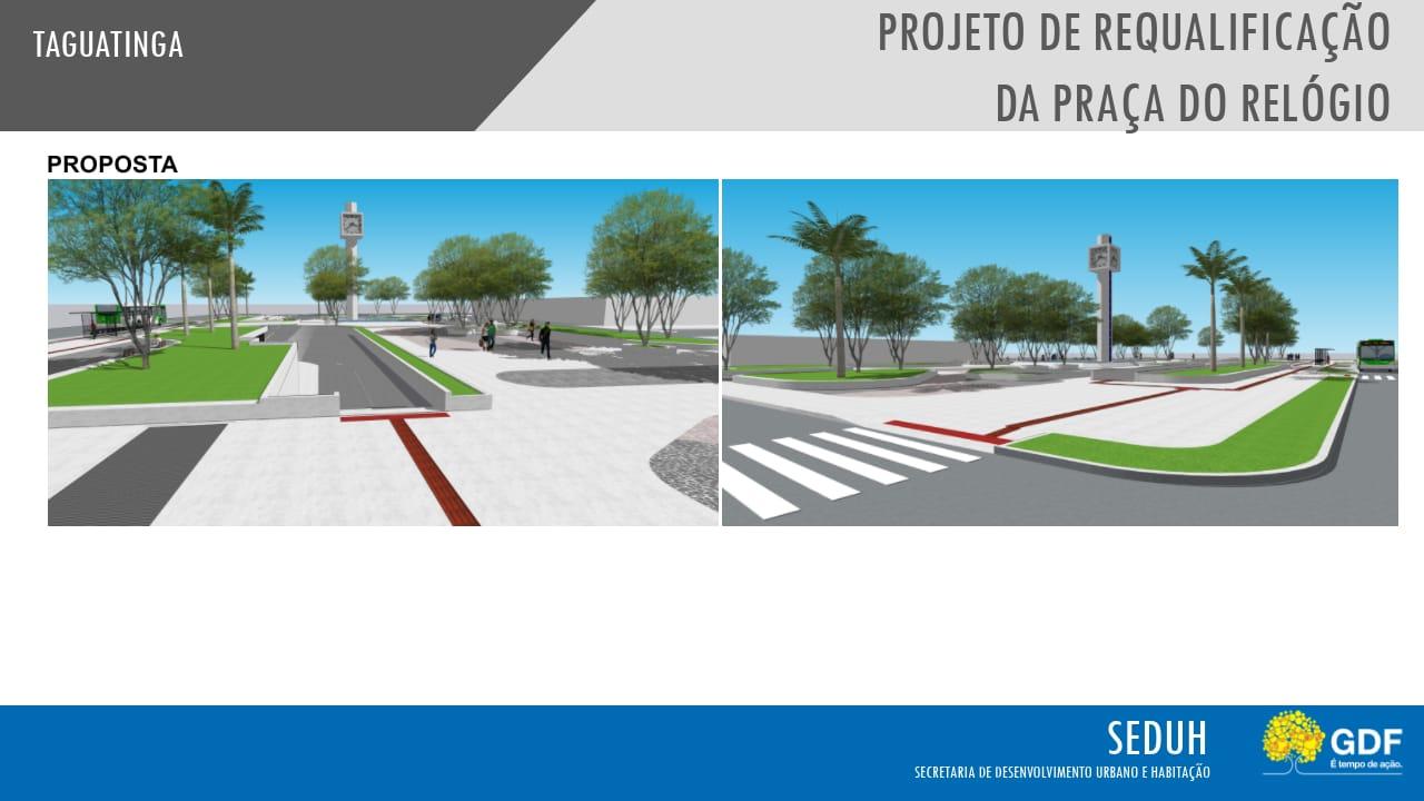 Praça do Relógio será totalmente reurbanizada com piso tátil e mais acessibilidade