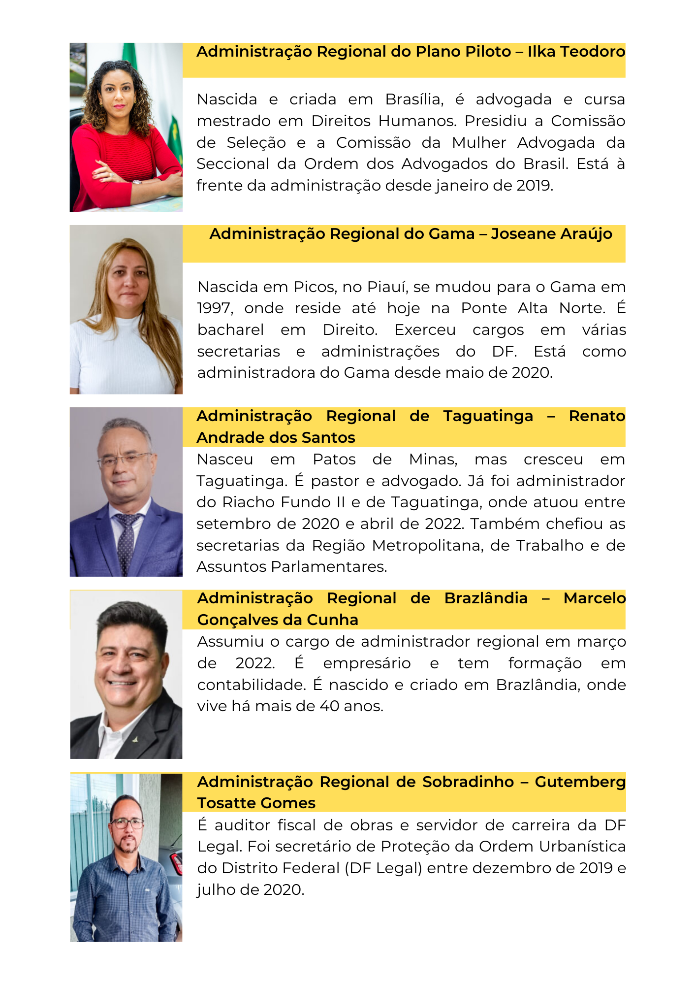 Conheça os 33 administradores regionais que vão compor o governo