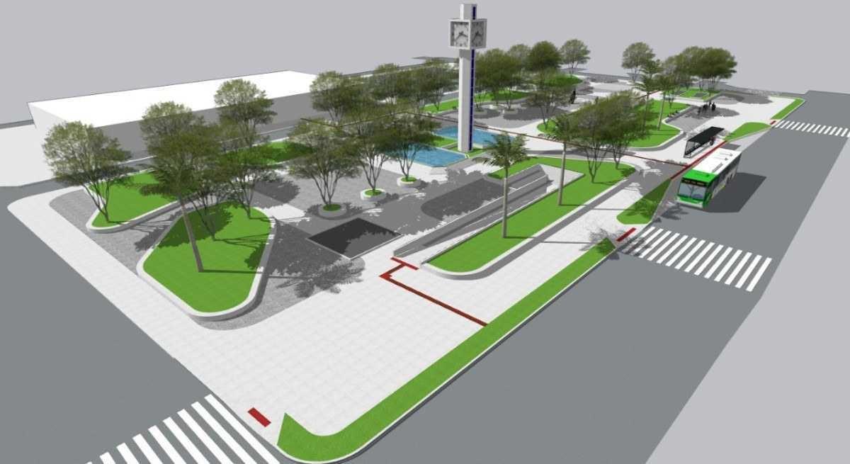 Praça do Relógio, em Taguatinga, passará por reforma completa